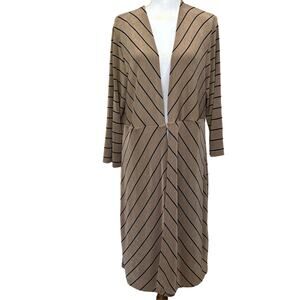 Chico's Travelers longline duster jacket, layering, packable, minimalist